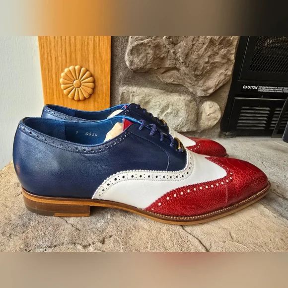 Belvedere Men\'s Ostrich/Leather Dress Shoes NWT Belvedere Orlando Genuine Ostrich Quill Shoes Antique Peanut  main image 3